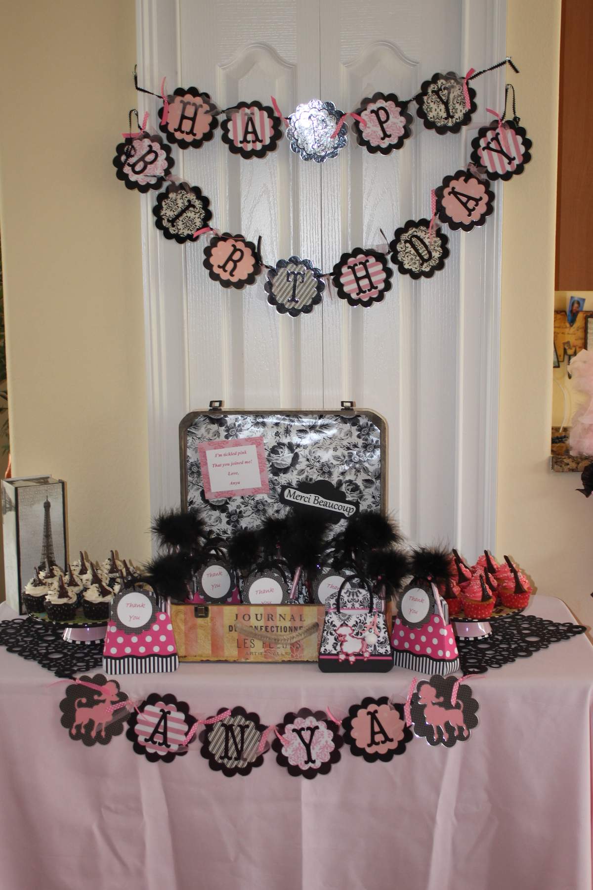 paris style tea party tea party party ideas photo 6 of 6 nightmare before christmas plates and napkins