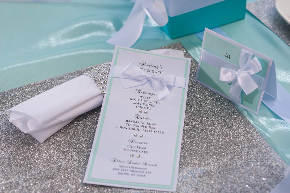 TIFFANY & CO Bridal/Wedding Shower Party Ideas | Photo 1 of 15 | Catch ...
