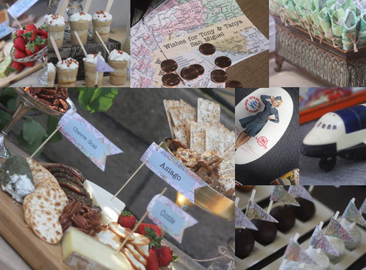 Tanya's Wedding Reception - travel theme
