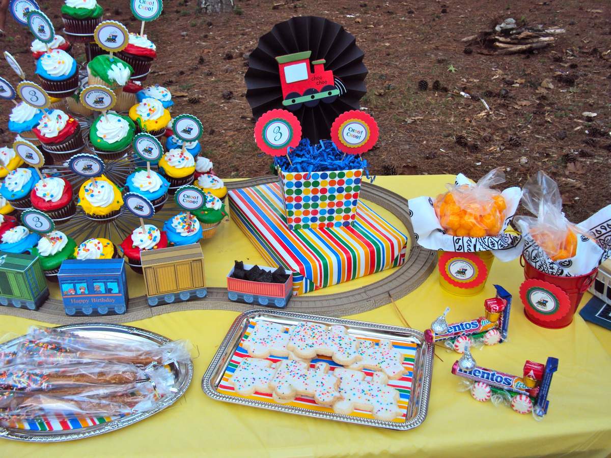 Trains Birthday Party Ideas Photo 19 of 32 Catch My Party