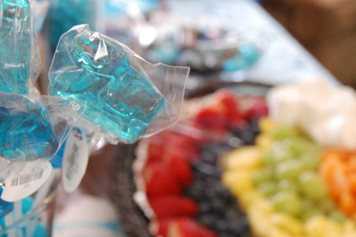Baby Shower - Jungle Blue - jungle animals