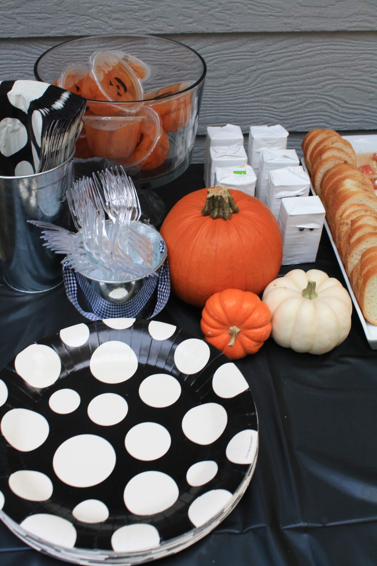 Shabby Black and Orange Halloween Party Ideas Photo 9 of 14 Catch