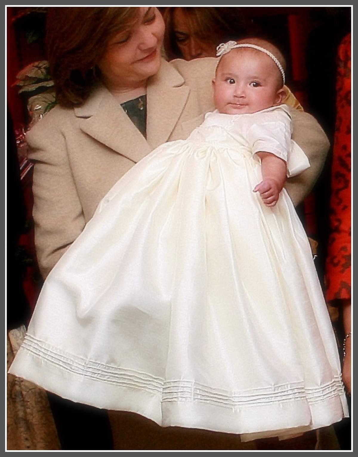 AITANA BAPTISM - pink, butterflies