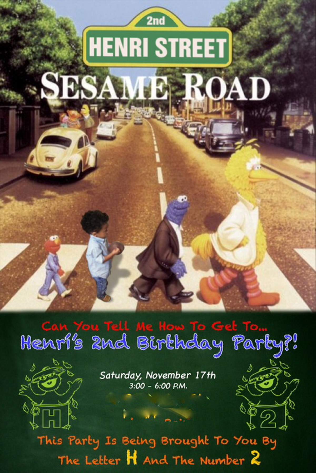 Henrí's Second Sesame Road Bday Party - Sesame Street, Elmo