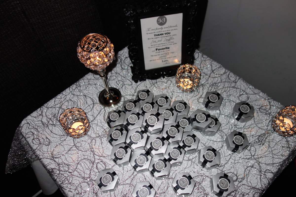 Black and White Engagement Party Ideas Photo 1 of 21 Catch My Party