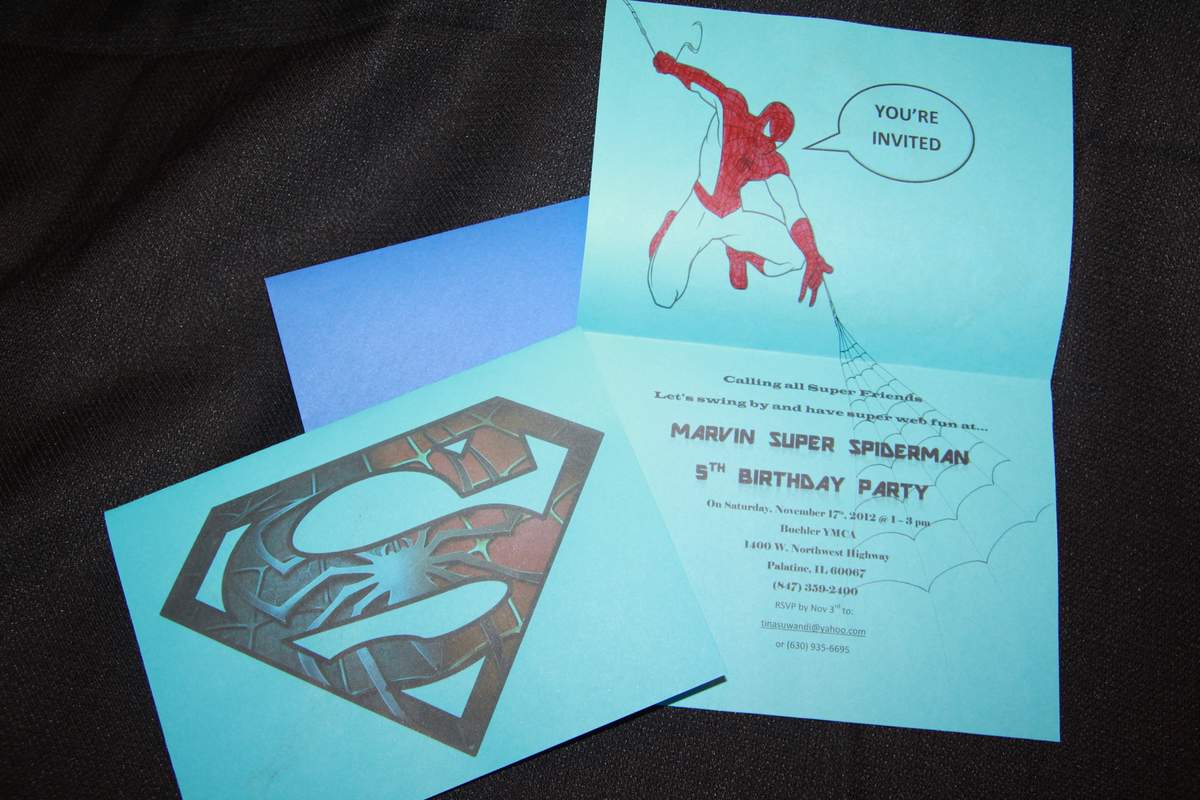 Marvin's Fifth Birthday - Super Spiderman