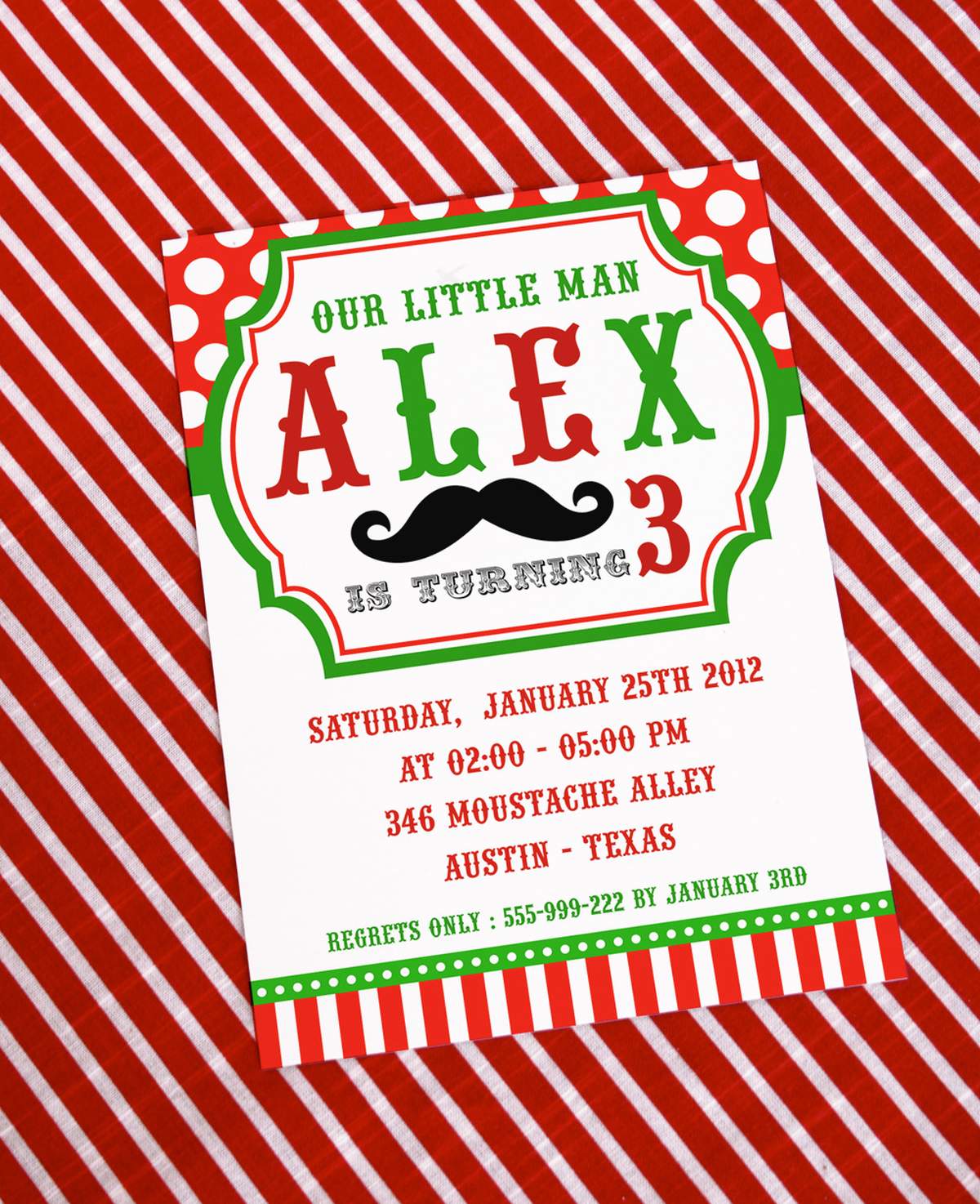 Christmas Little Man Mustache Bash Birthday Party - None