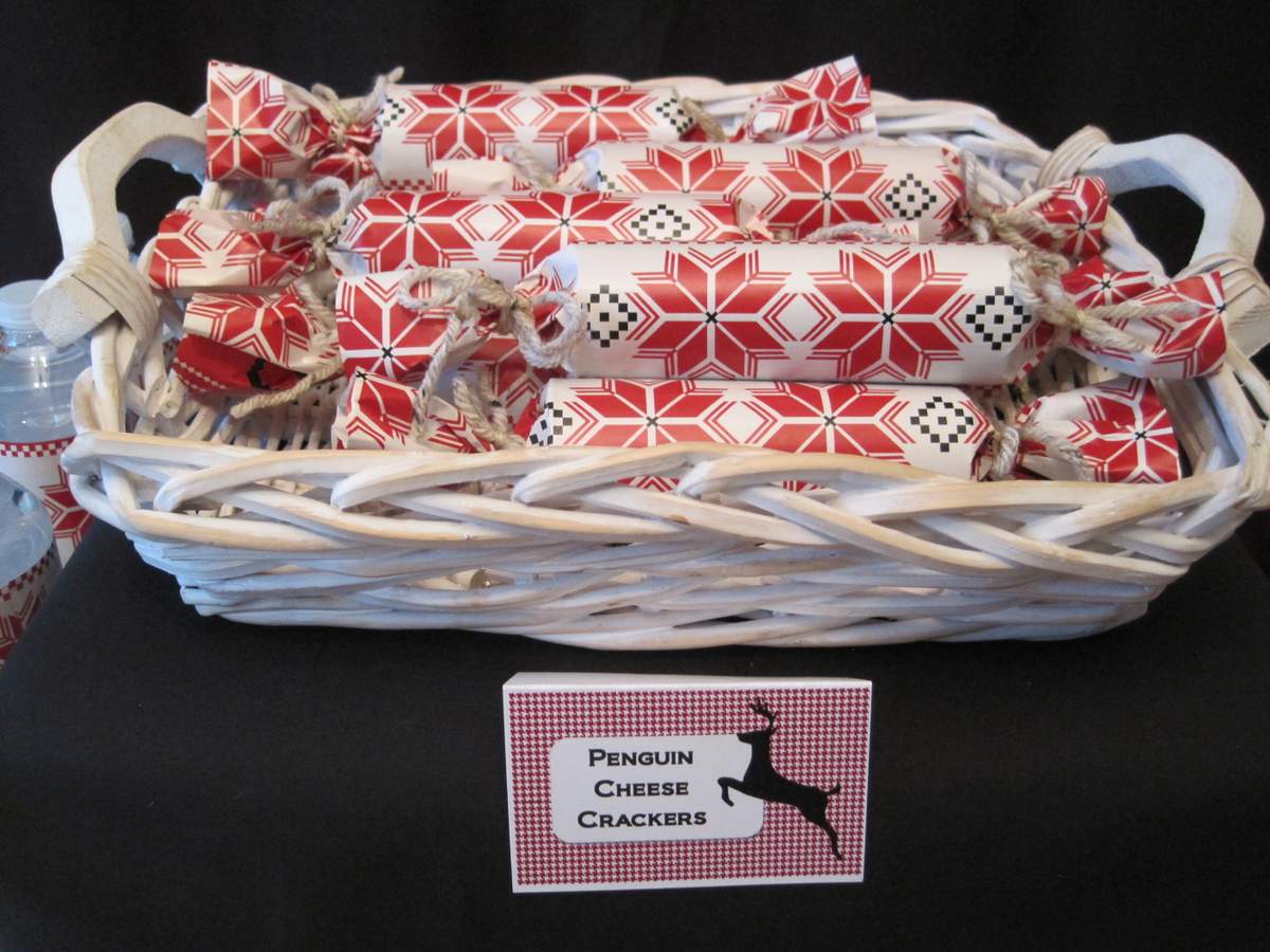 Red & Black Deer Silhouettes Christmas/Holiday Party Ideas | Photo 6 of