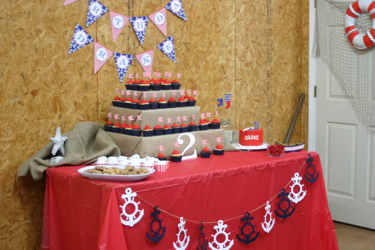 Drake's 2nd Birthday Party - 'Ahoy Sailor' Nautical Party