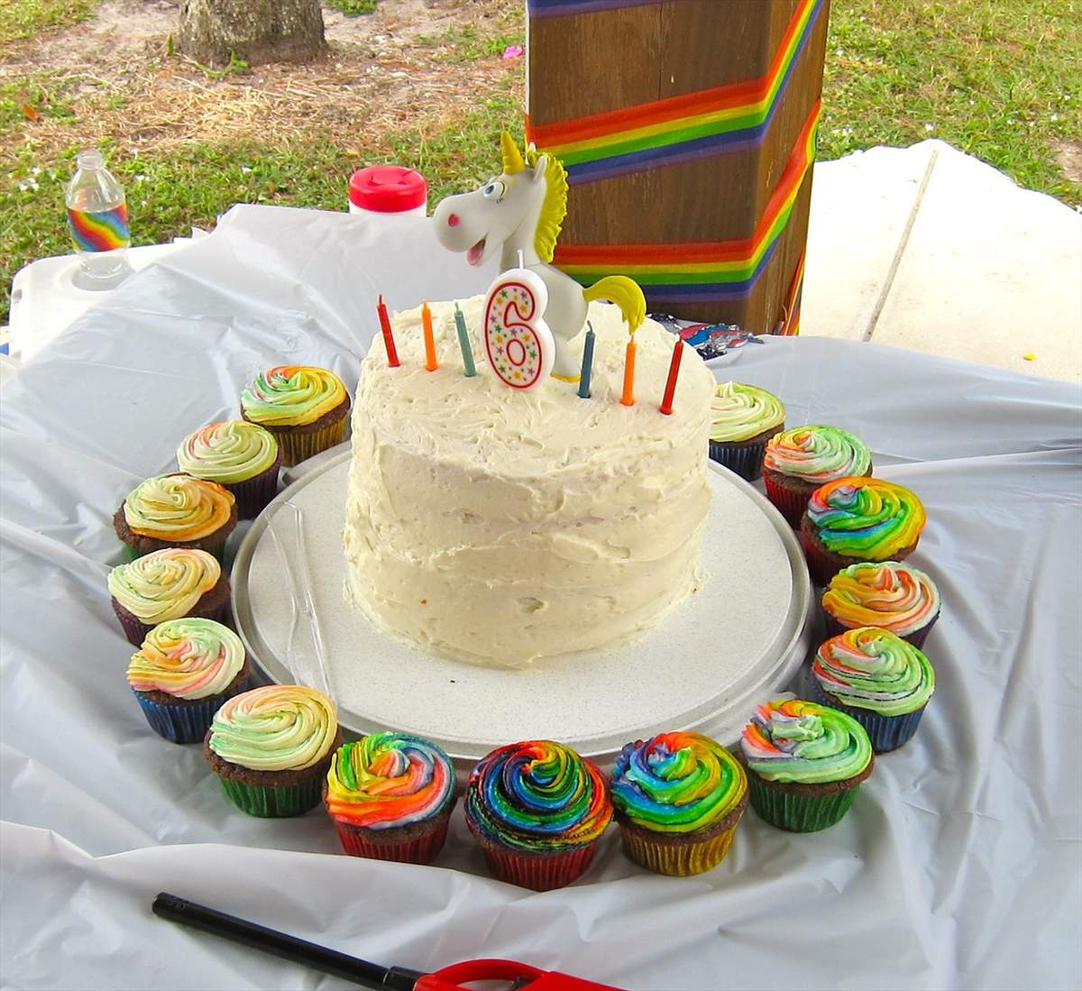 Annabelle's Rainbow Unicorn party - Rainbow Unicorns