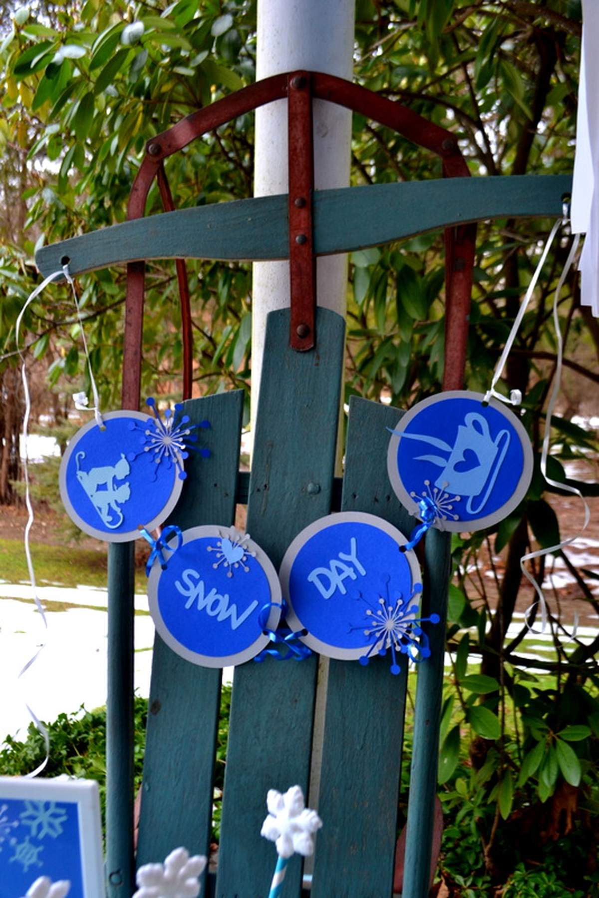 Sledding Snow Winter Snow Day Party Party Ideas Photo 14 of 29