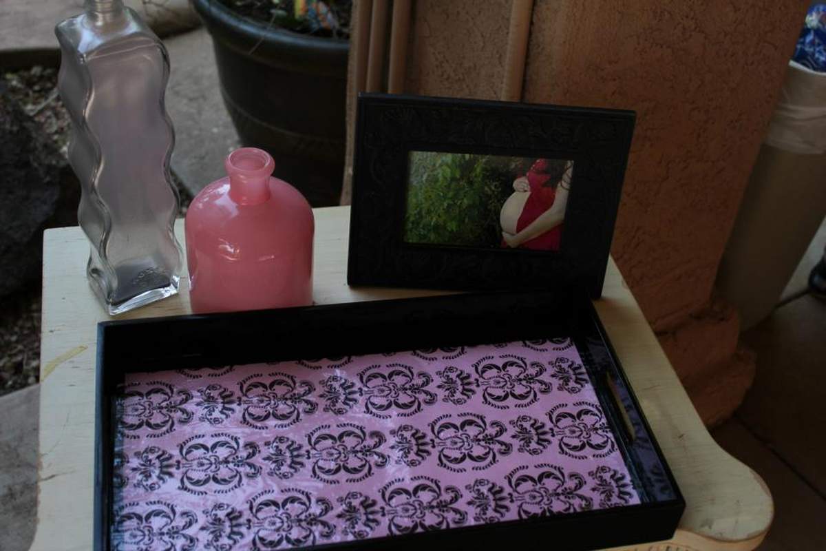 Pink & Black Damask - Pink and Black Damask