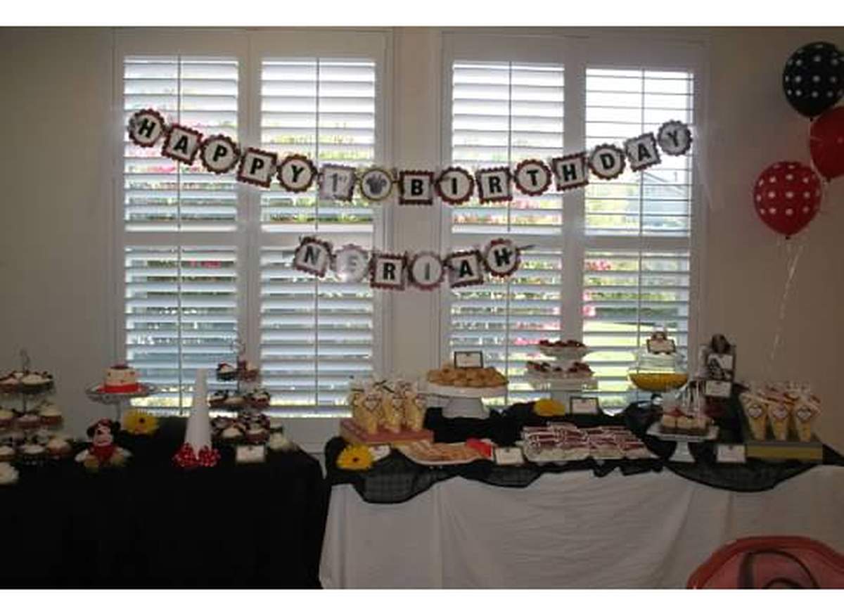 Neriah's 1st Birthday  - Minnie's Bow-tique