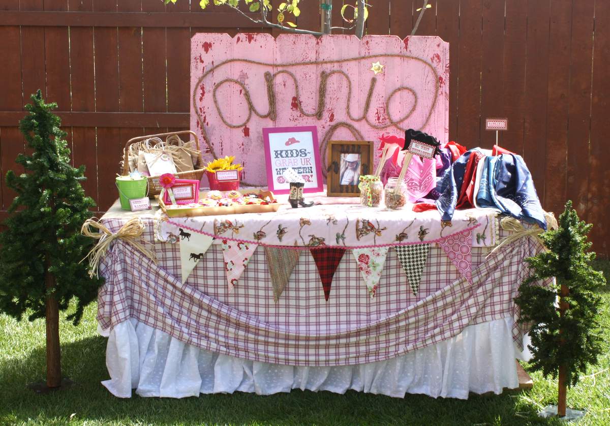 Annie's 6th Birthday Pony Party - Country, Cowgirl, Pony