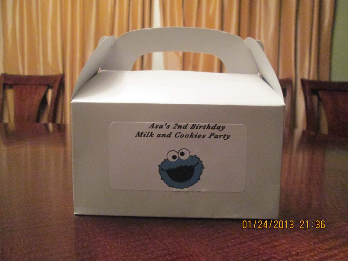 Asa's 2nd Birthday - Cookie Monster Milk and Cookie Party