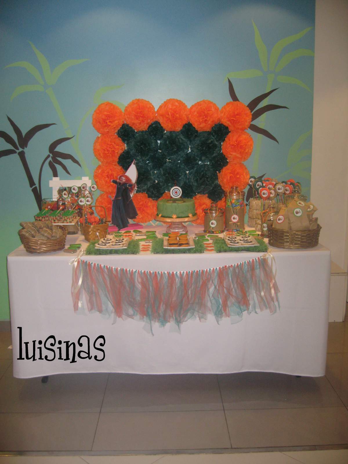 Mesa de golosinas para Luna - Brave/ Merida