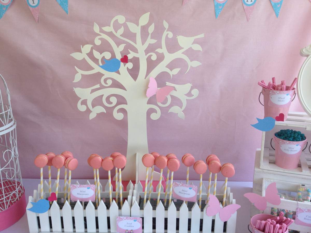 Pretty Pink 2nd Birthday Party - Pretty Butterflies and Birds