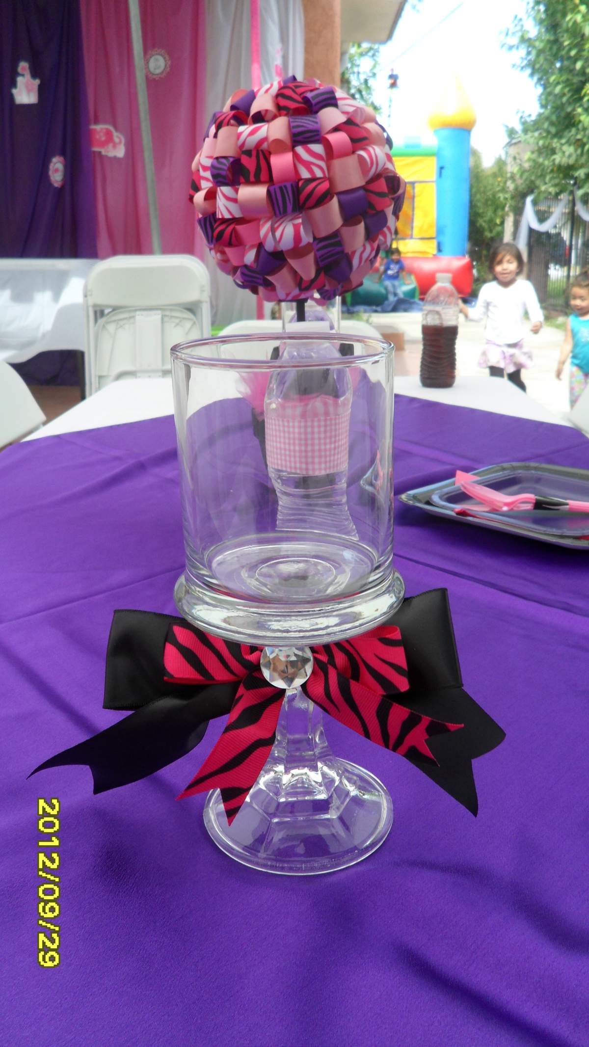 Lilly Baby Shower - Pink Black and Purple