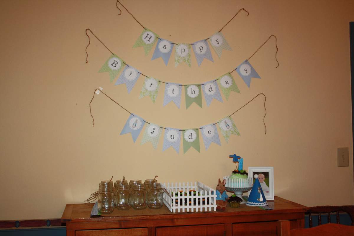 1st Birthday - Peter Rabbit