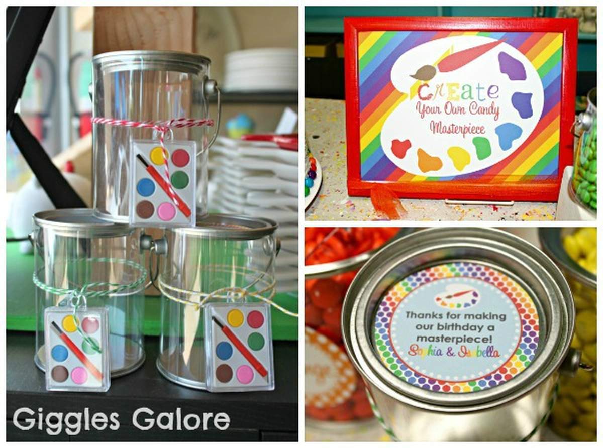 Art Party Birthday Party Ideas Photo 15 of 15 Catch My Party