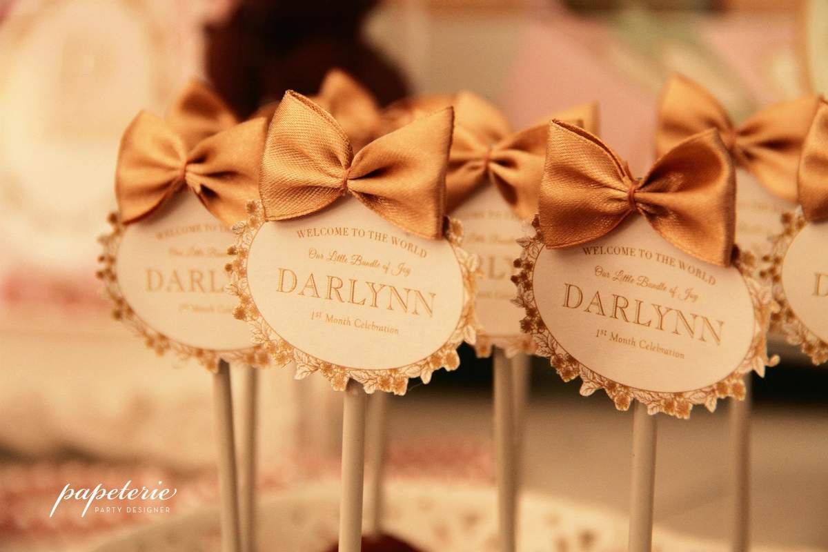 Darlynn's first month  - La Duree inspired party
