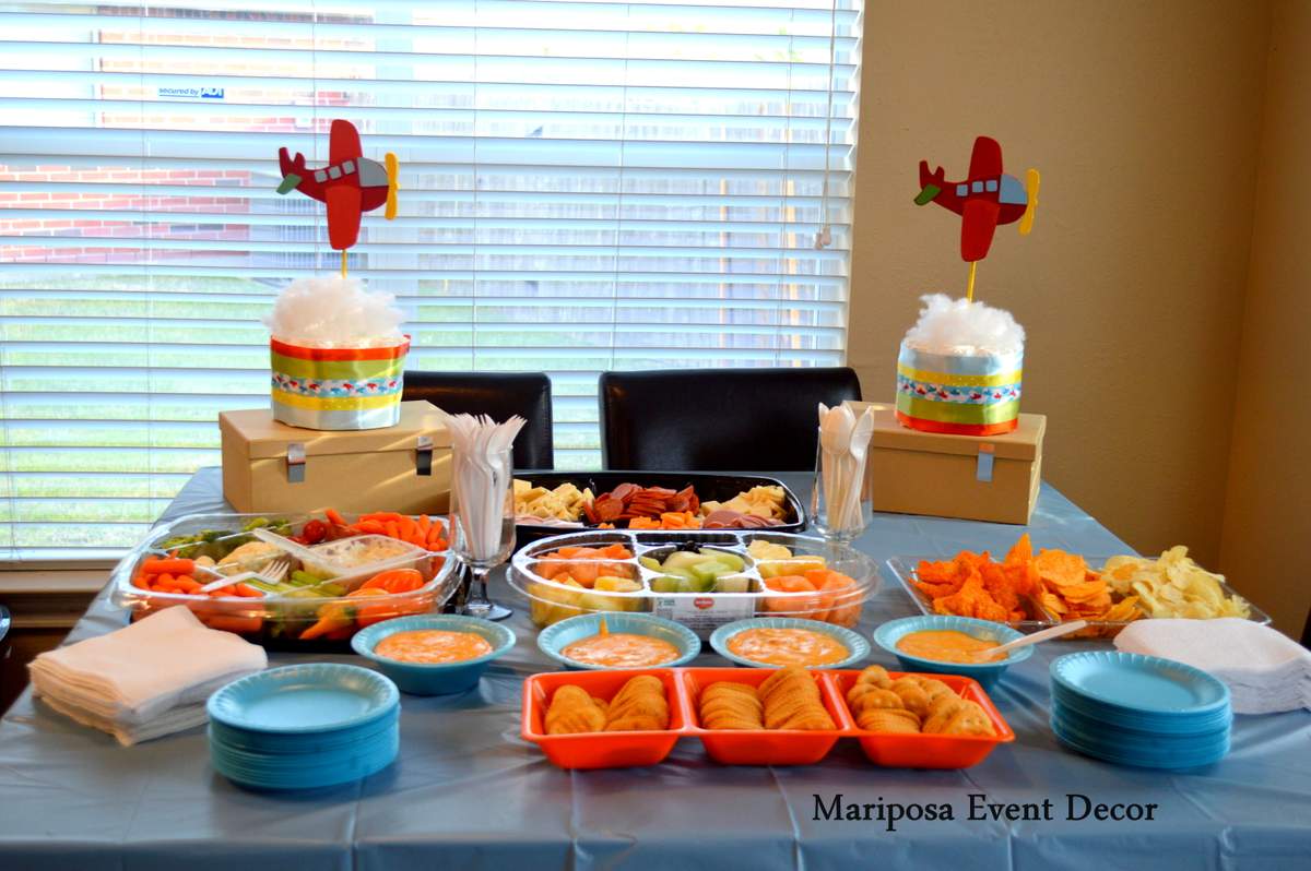 Planes Baby Shower Party Ideas Photo 1 of 21 Catch My Party