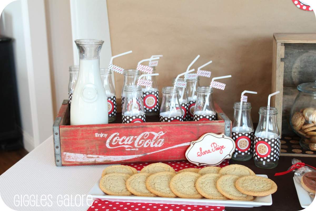 Cookies and milk Birthday Party Ideas Photo 7 of 11 Catch My Party