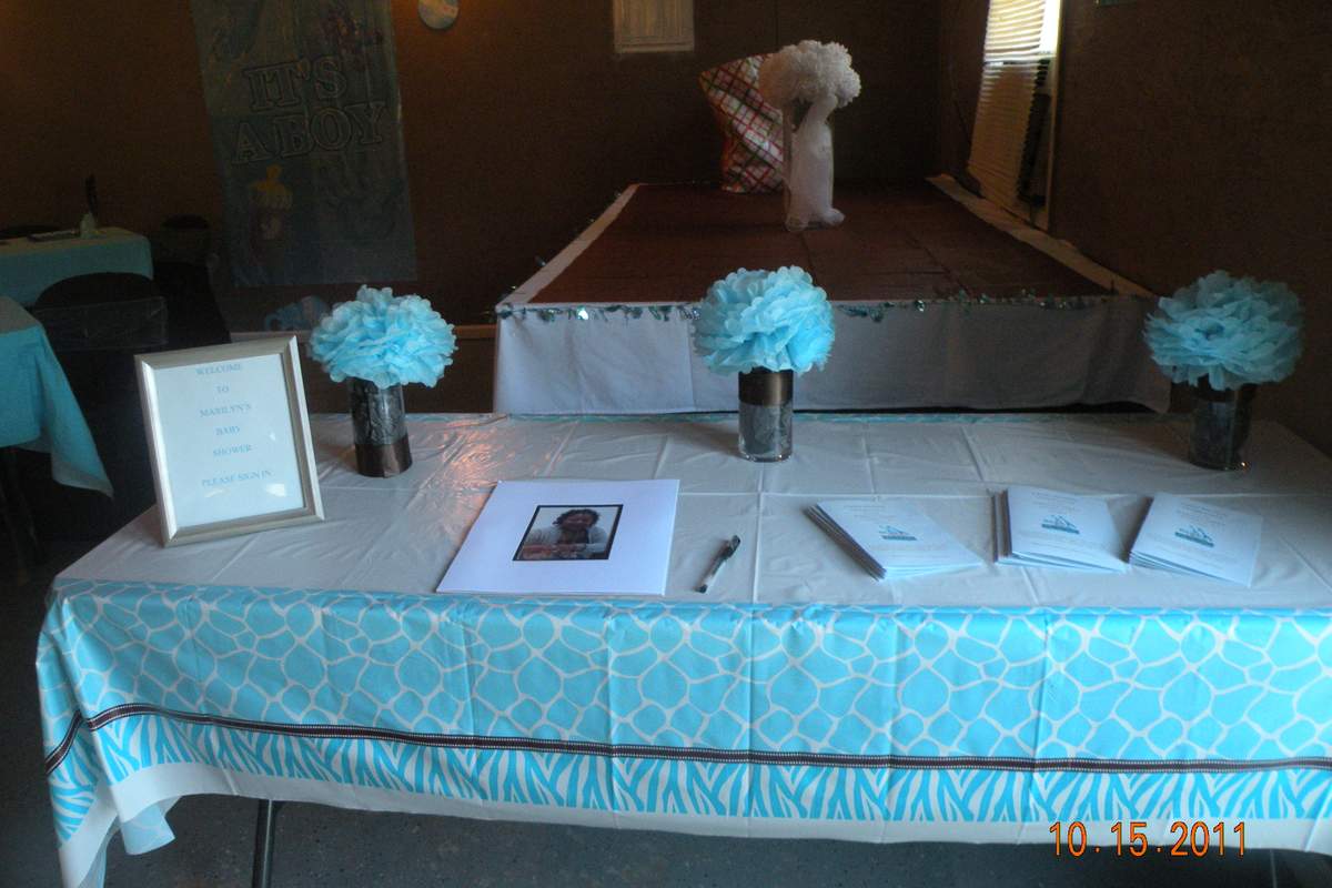 Marilyn's Baby Shower - Blue Jungle Safari