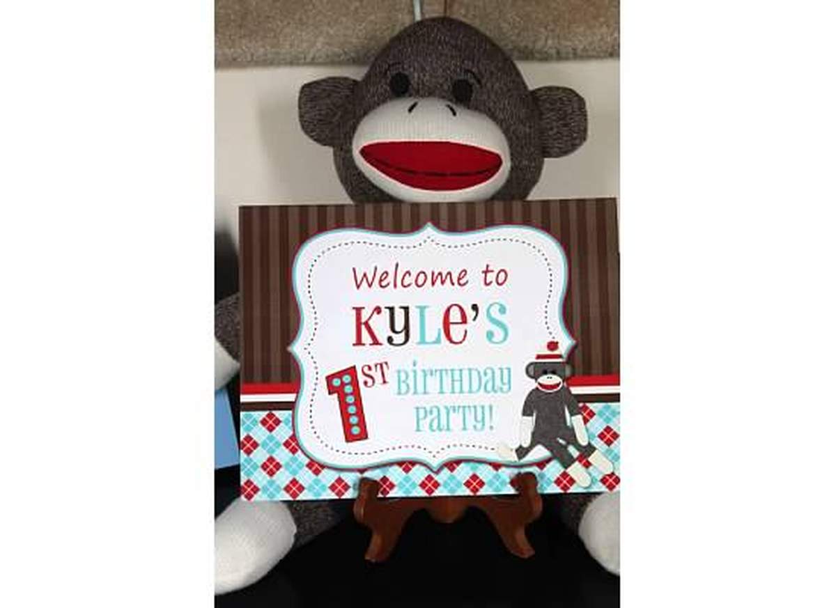 Our "Little Monkey" is ONE! - Sock Monkey