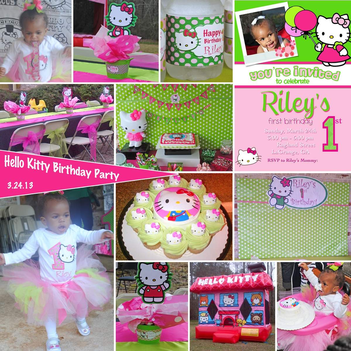 Riley Turns 1! - Hello Kitty