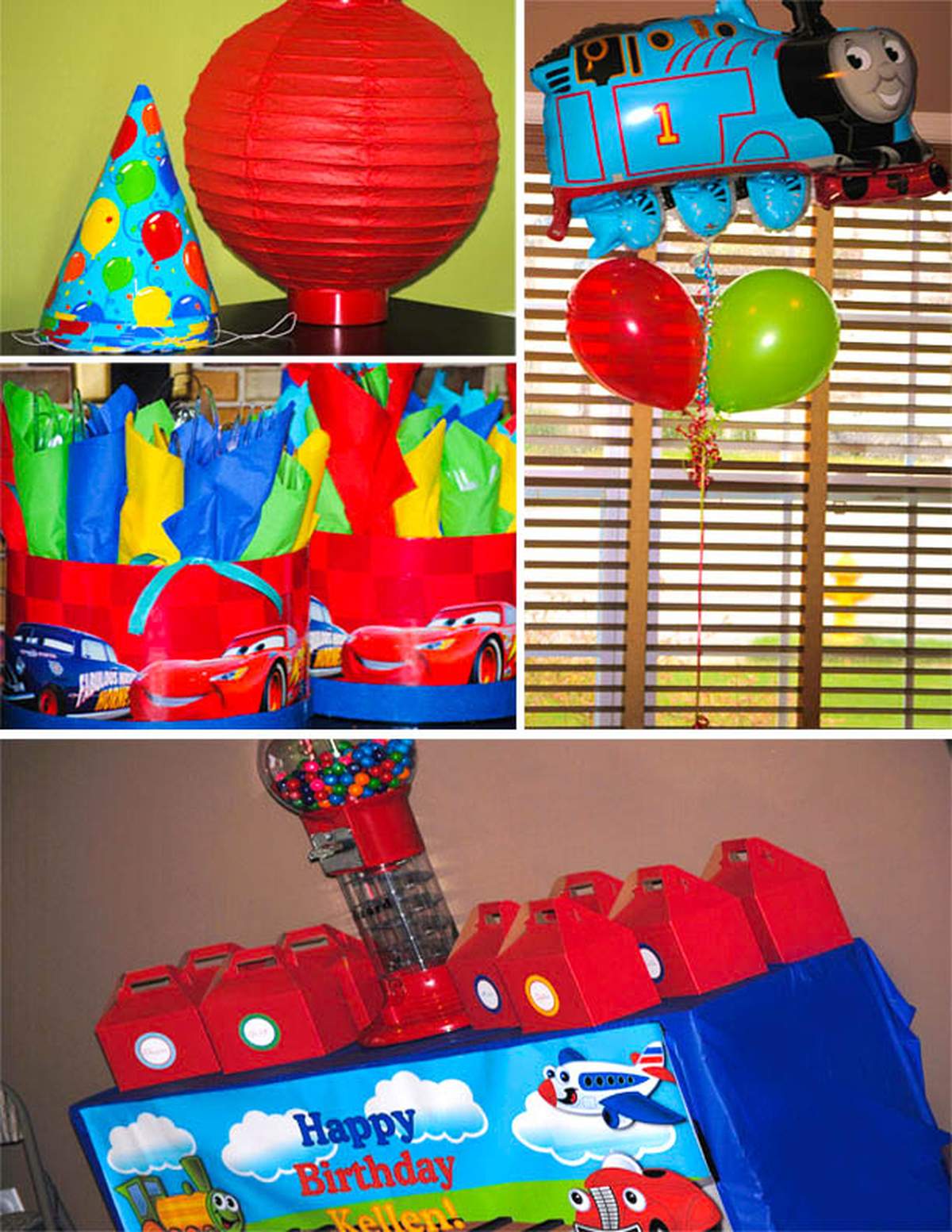 Trains, Planes, and Automobiles Birthday Party Ideas Photo 1 of 12