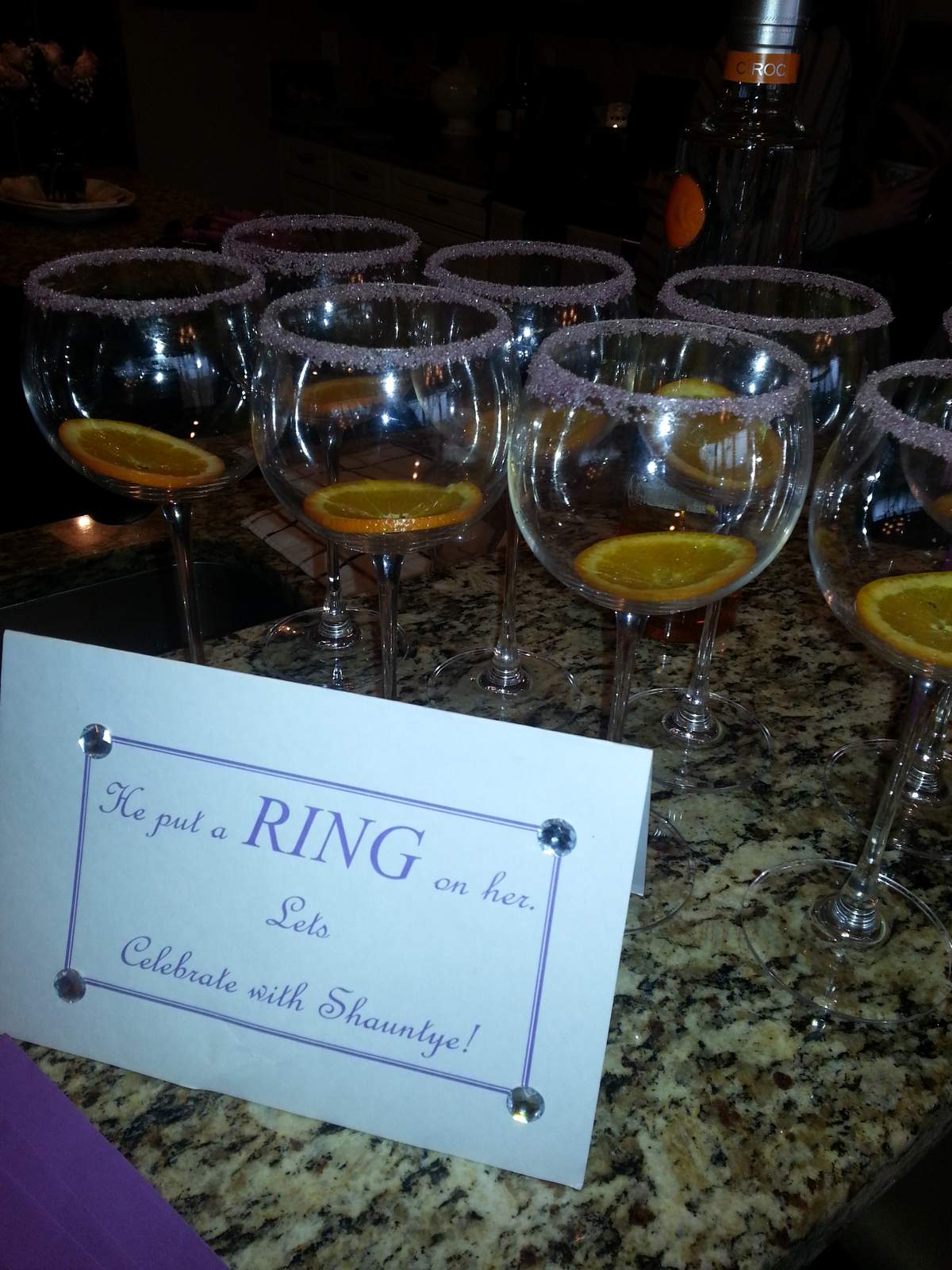 He put a ring on it. - None