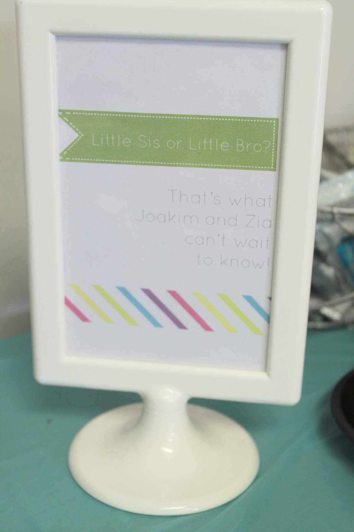 Sibling Gender Reveal Party - Little Sis or Little Bro?