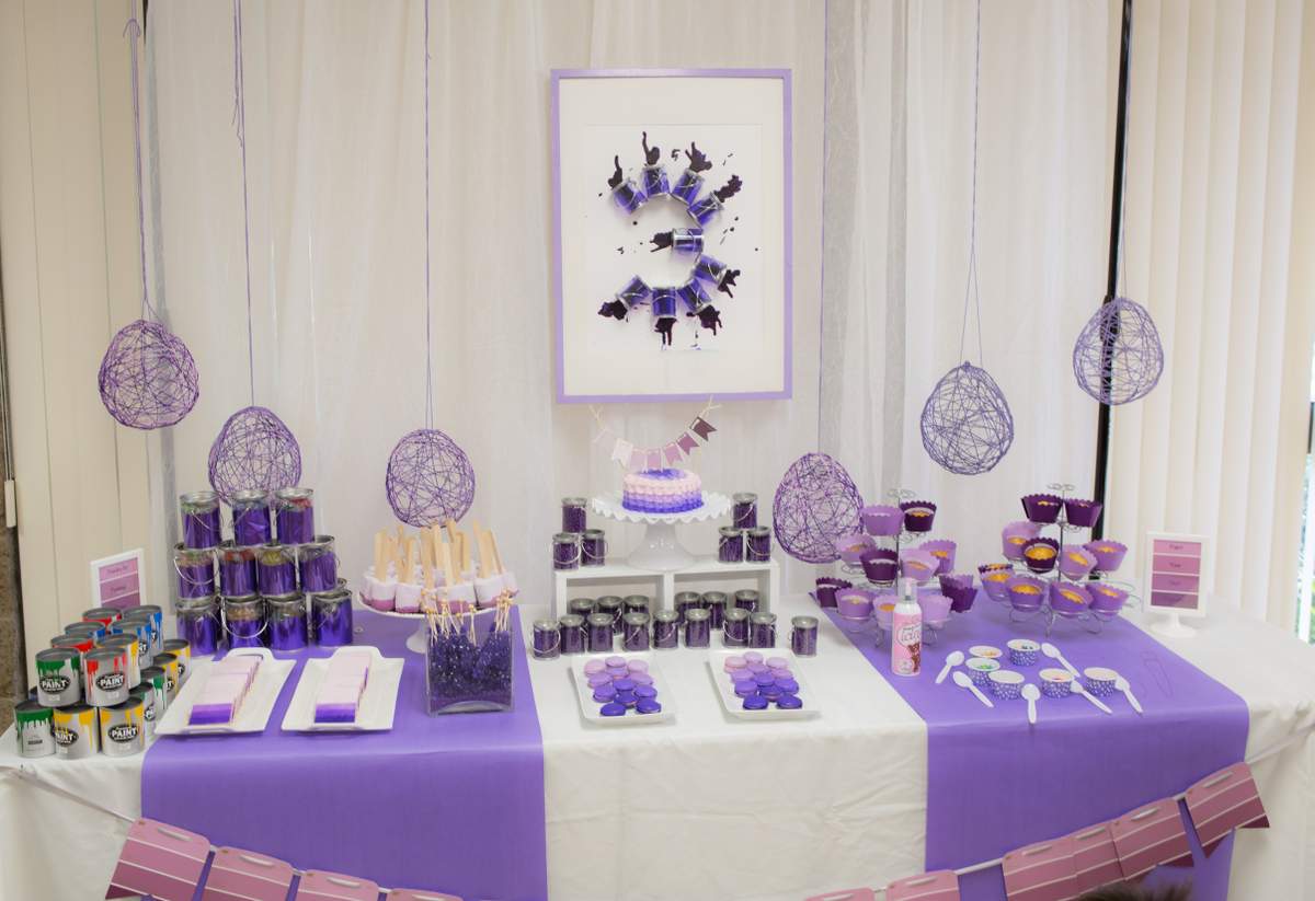 Purple Ombre Color Party - Art/Painting