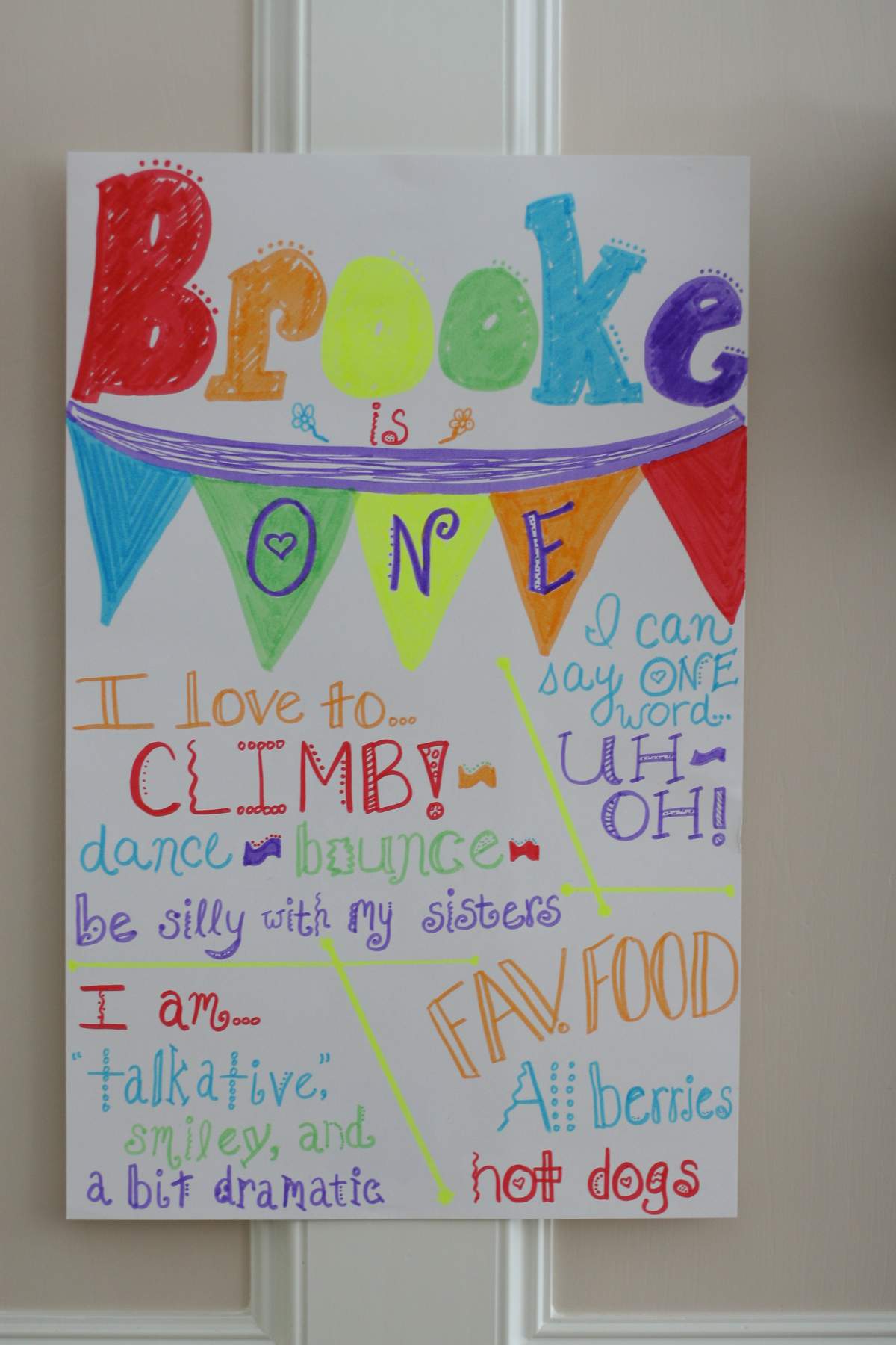 Brooke's 1st Birthday - Rainbow