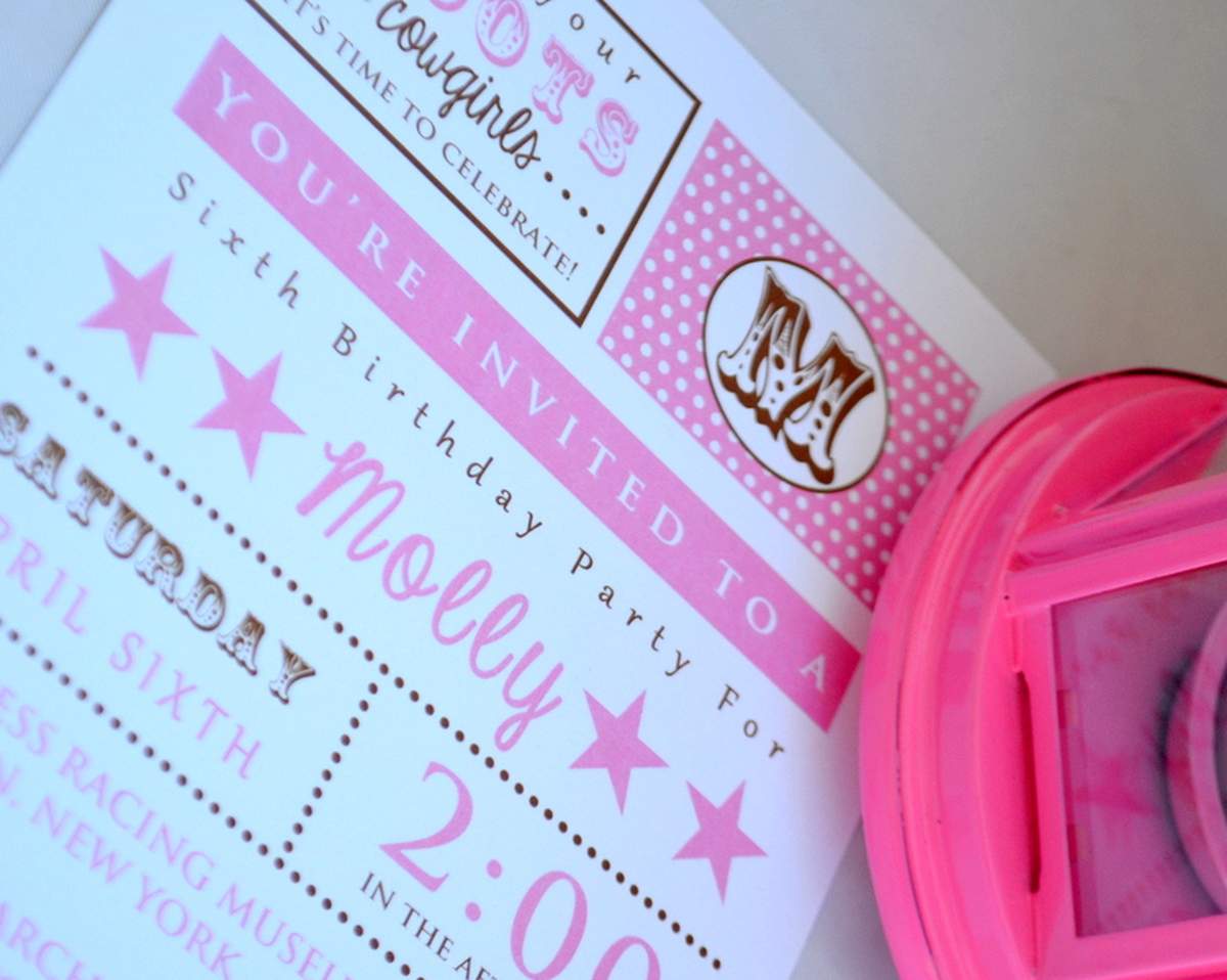 Country Western/Cowgirl Happy 6th Birthday Molly - Cowgirl Country/Western