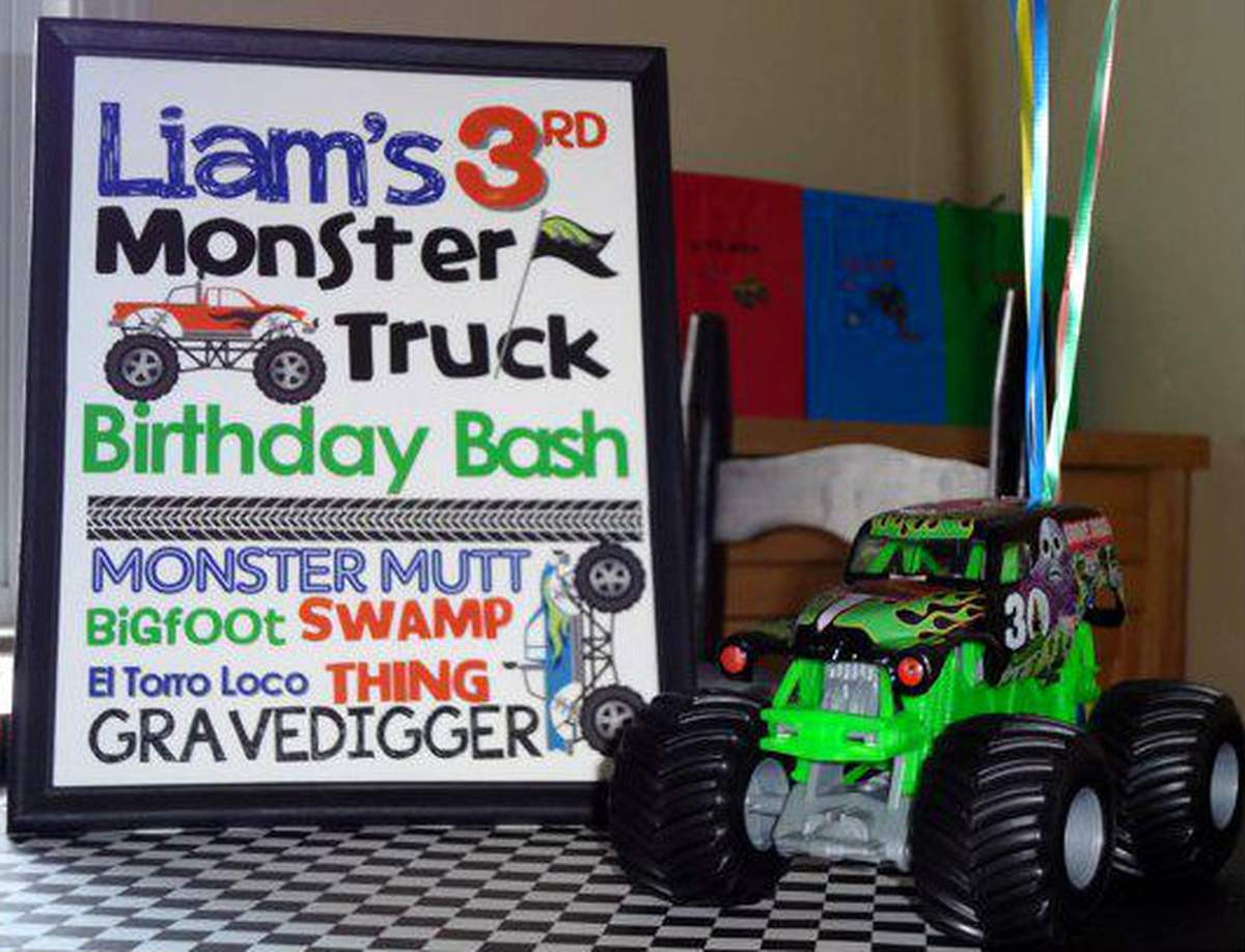 Liam's 3rd Monster Truck Birthday Bash - Monster Trucks