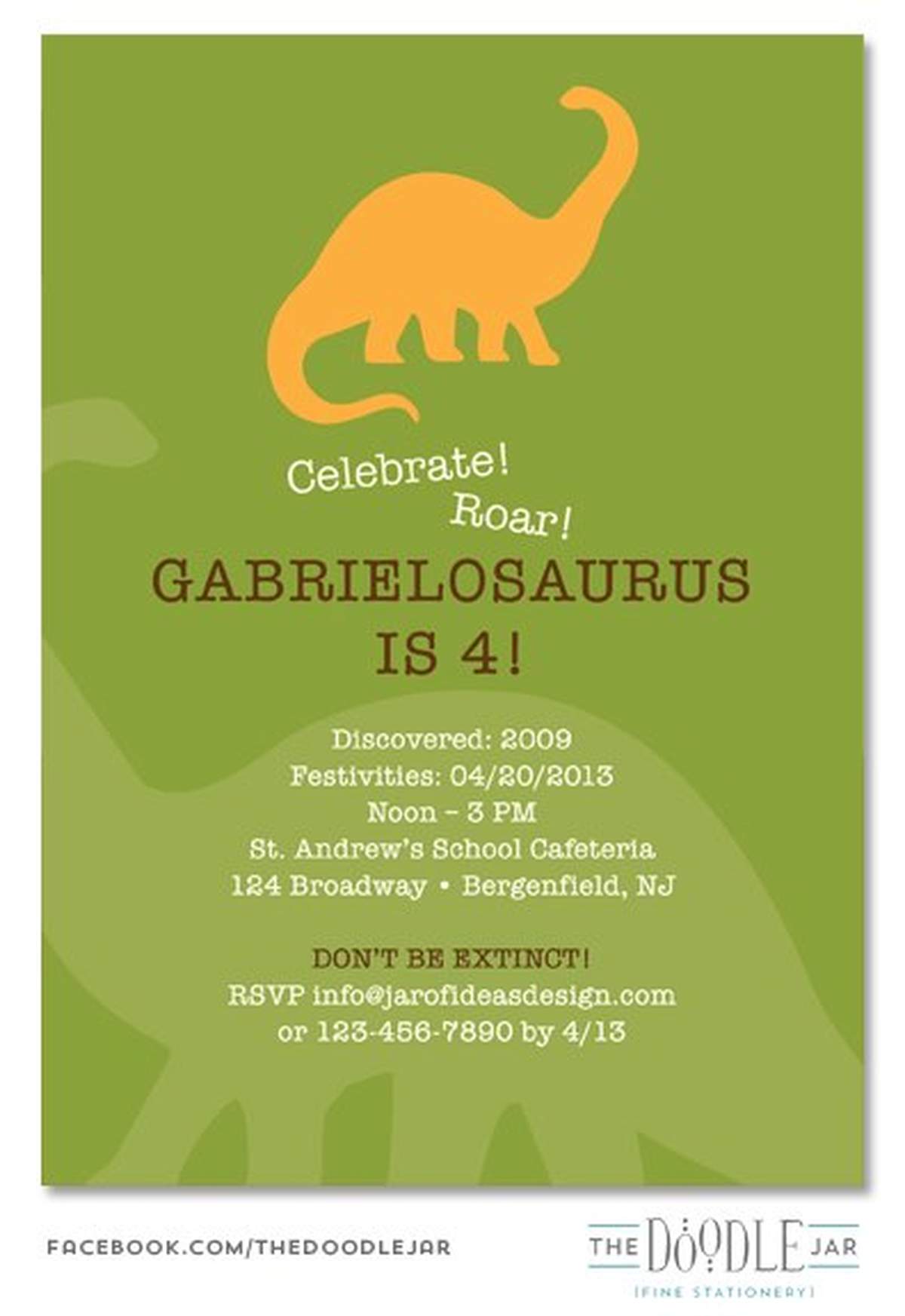 Gabrielosauruses 4th Birthday! - Dinosaur