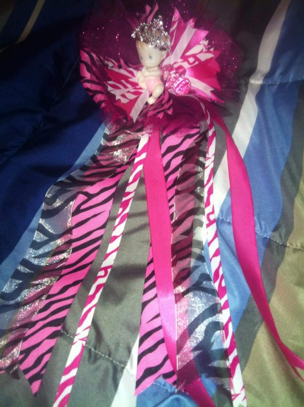 Its a princess - Hot pink and Zebra