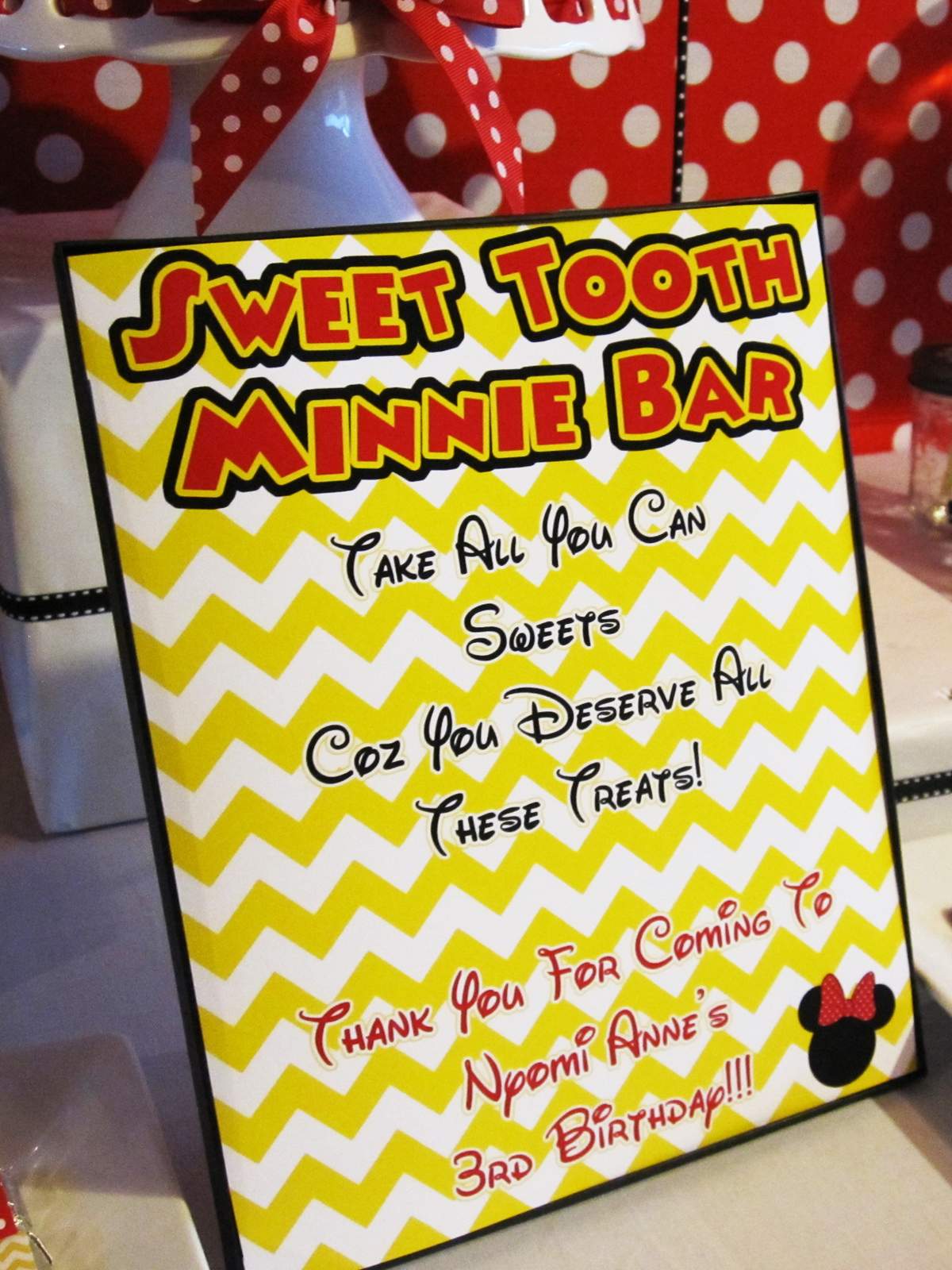 Minnie Mouse 3rd Birthday Party Ideas