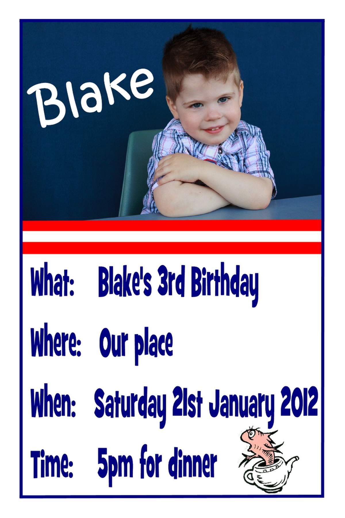BLAKE'S CAT IN THE HAT PARTY - CAT IN THE HAT - DR SUESS