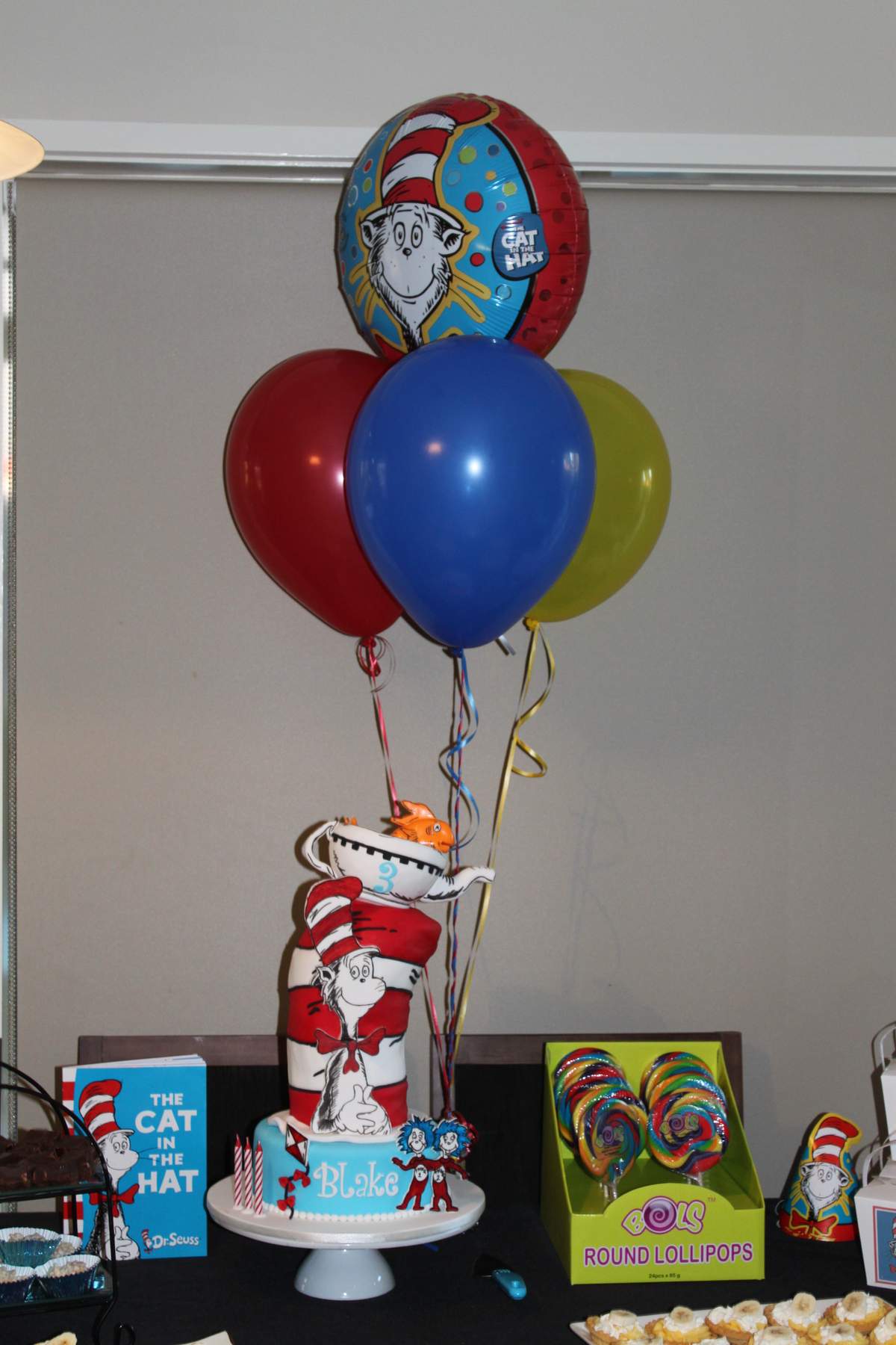 CAT IN THE HAT DR SUESS Birthday Party Ideas Photo 2 of 10 Catch