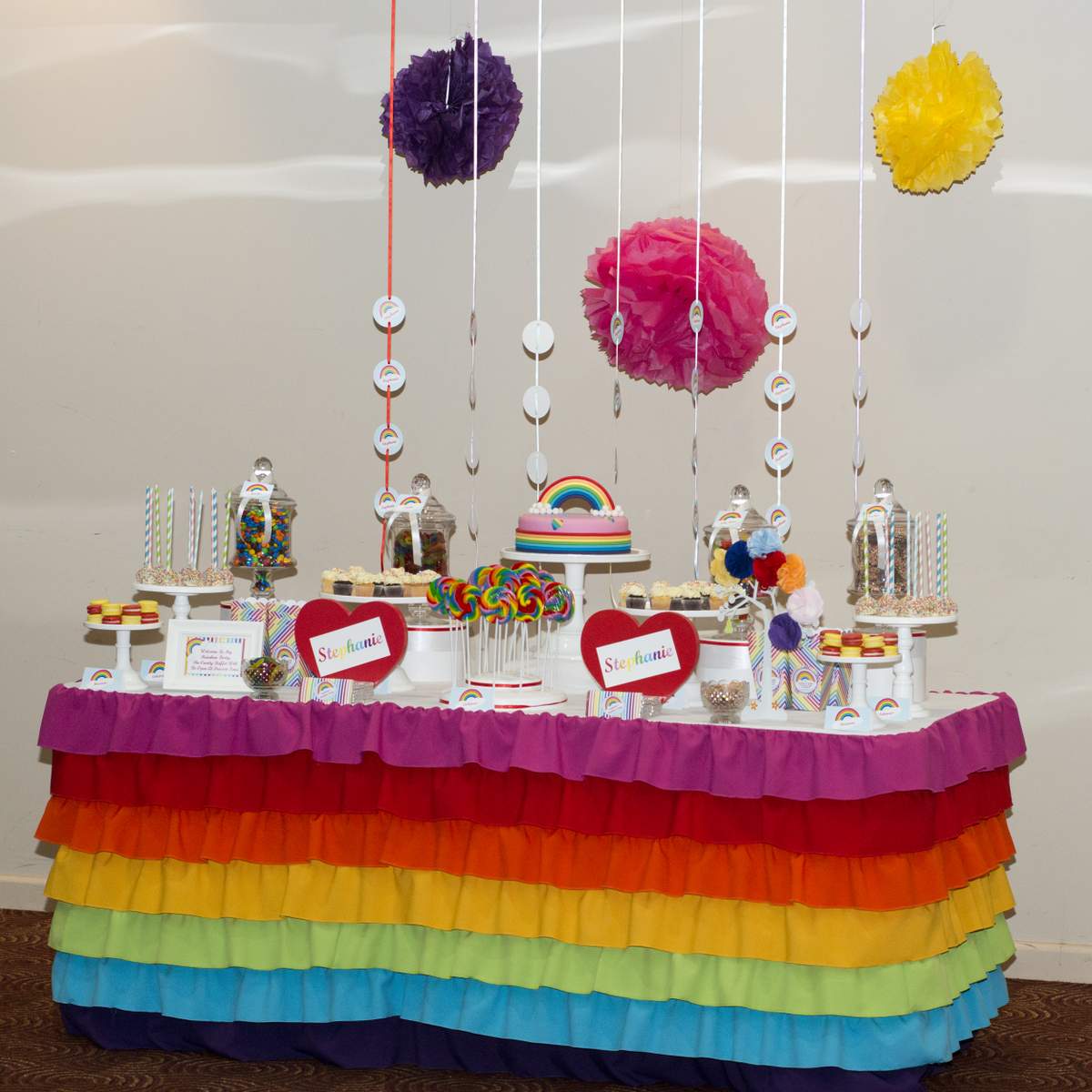 Stephanie's 7th Birthday - Rainbow Party 