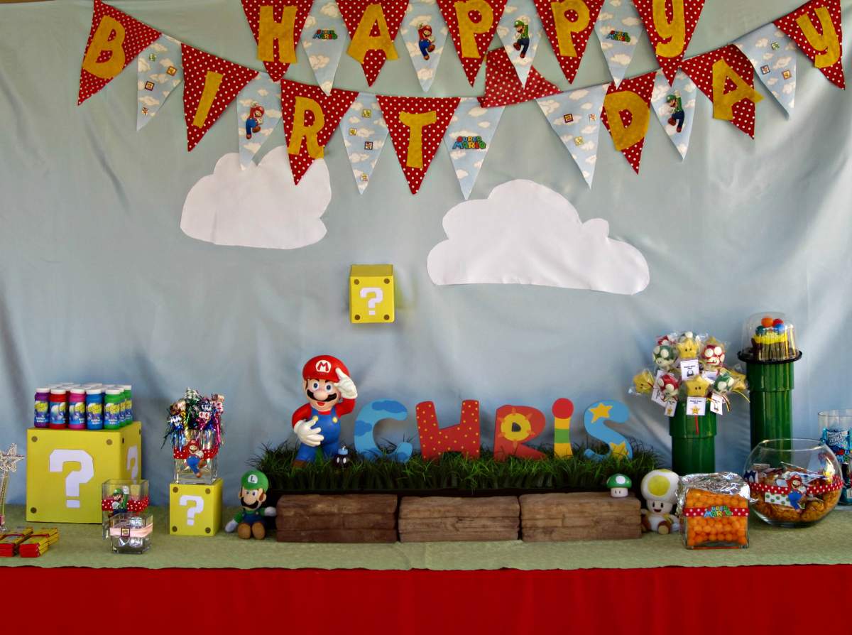 Christopher's Mario Bros Party - Mario Bros Party