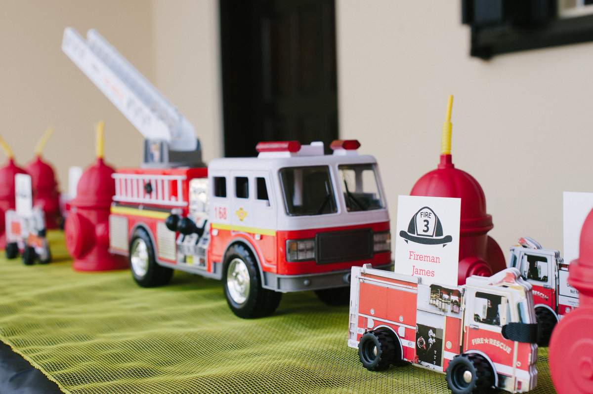 Firetruck, Fire Engine Birthday Party Ideas | Photo 1 of 46 | Catch My ...