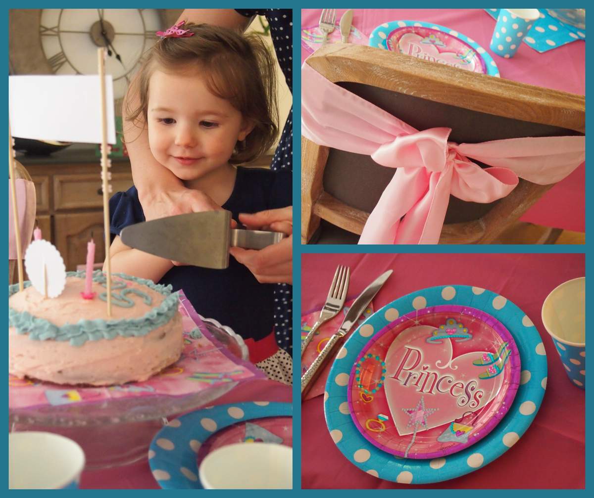 Scarlett's Pink & Blue 2nd Birthday Tea Party - Pink & blue 