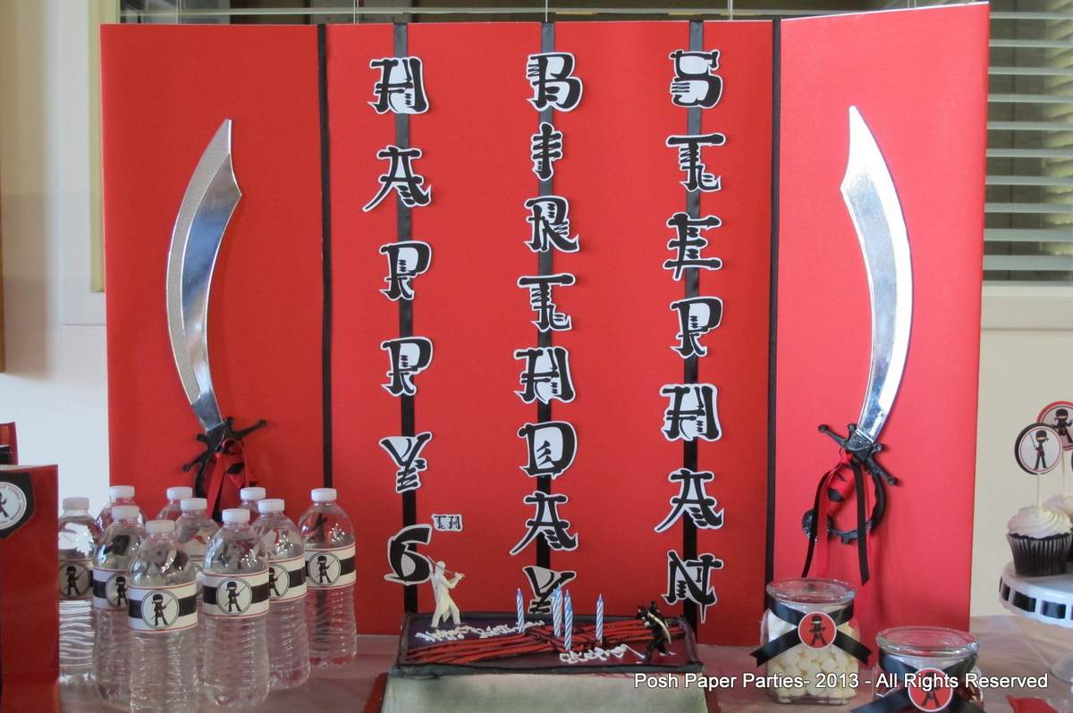 Ninja party Birthday Party Ideas | Photo 2 of 10 | Catch My Party