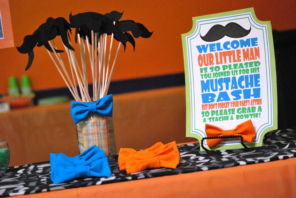 Bentley's Little Man Party - Little Man Mustache Bash