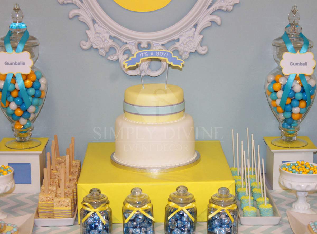 Blue-Grey+Yellow Baby Shower - None