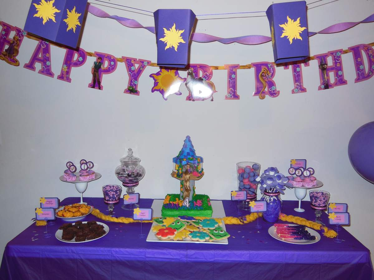 Ava's 4th Birthday Party  - rapunzel, tangled
